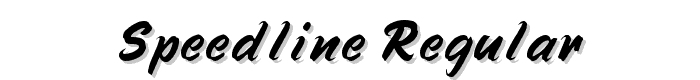 Speedline Regular font